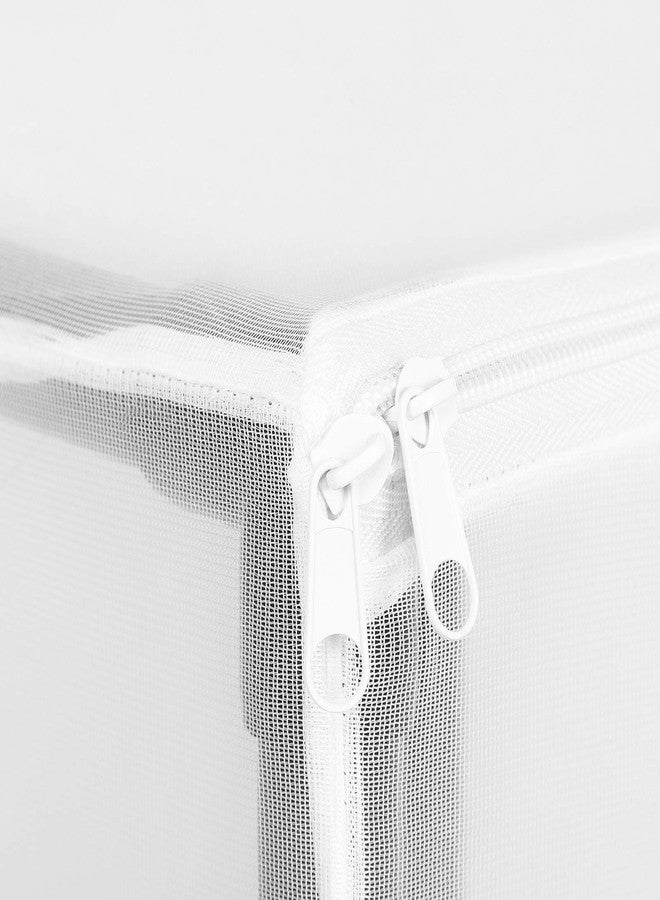 Topyond Butterfly Habitat Cage, Large 30 Inch Monarch Insect Mesh Cage with Zipper, Outdoor Collapsible Insect Mesh Cage for Breeding Observation Protection - Image 4